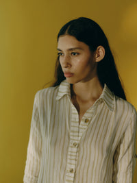CAMISA ANA STRIPES BEGE