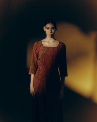 VESTIDO ASA TIGRE GOIABA