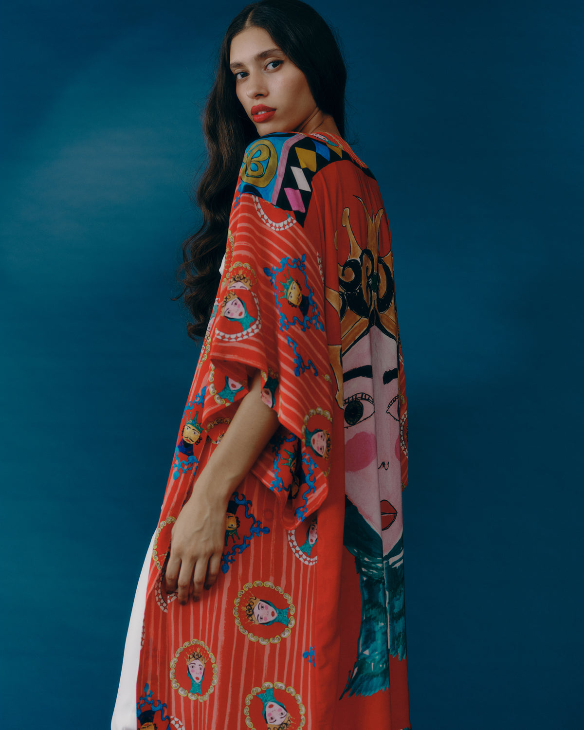 KIMONO BALI REI RAINHA LISTRAS