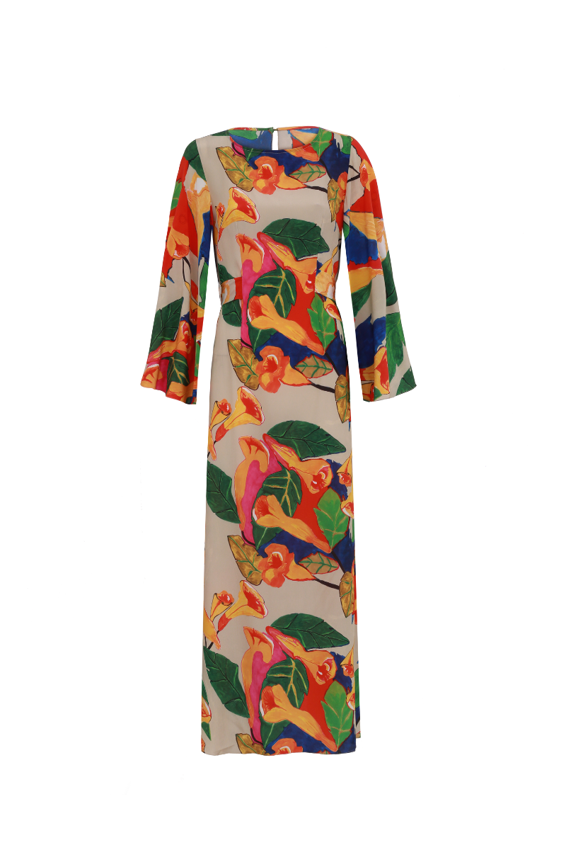 VESTIDO LELE TROMBETA DE ANJO