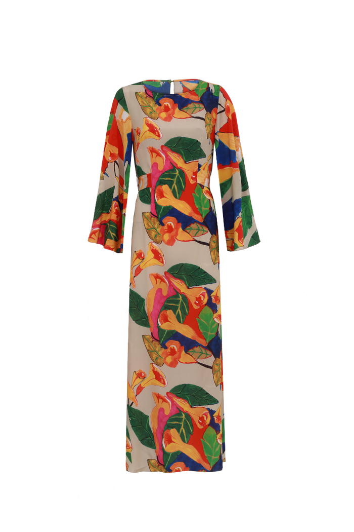 VESTIDO LELE TROMBETA DE ANJO