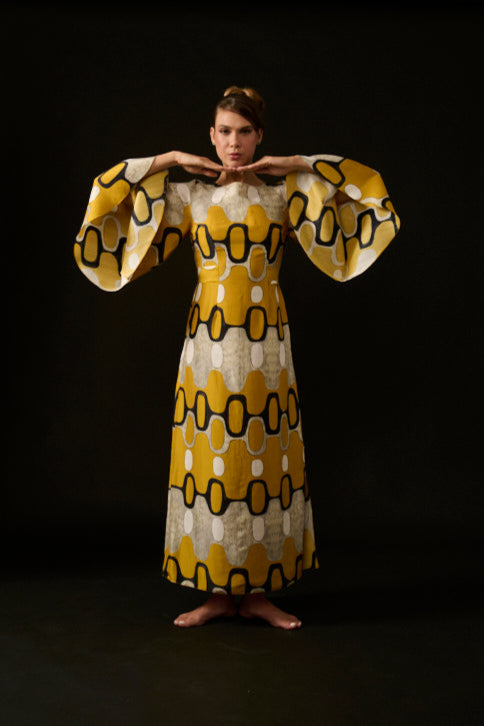 VESTIDO LELÊ IPANEMA AMARELO