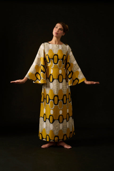 VESTIDO LELÊ IPANEMA AMARELO