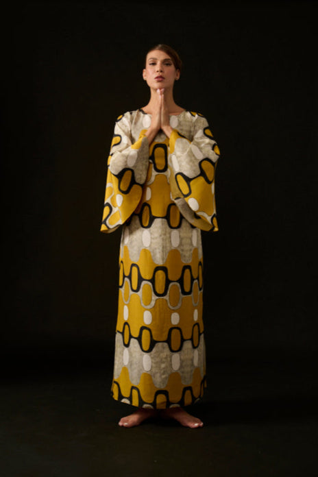 VESTIDO LELÊ IPANEMA AMARELO