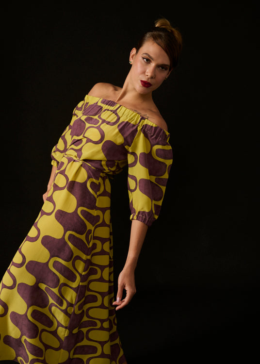 VESTIDO BARDOT IPANEMA BERINJELA