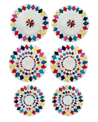 SET DE PRATOS VENEZA PARA 2 PESSOAS COM 6 ITENS