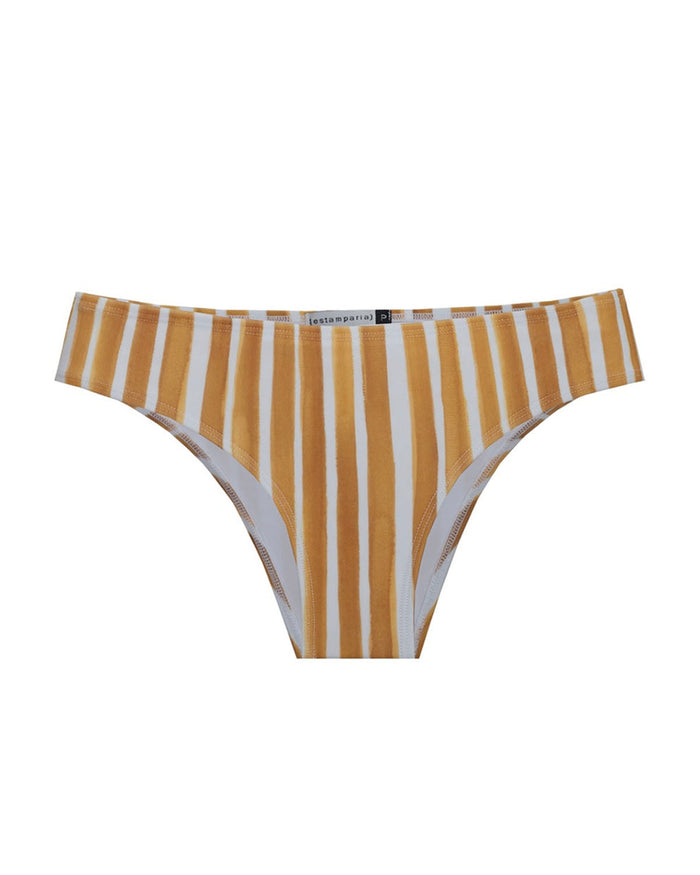 CALCINHA BRIGITTE STRIPES MOSTARDA