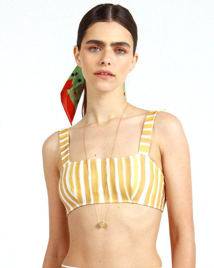 TOP STRIPES MOSTARDA