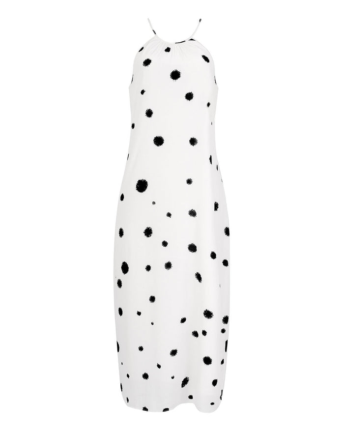 VESTIDO DE AMARRAR OURIÇO BRANCO