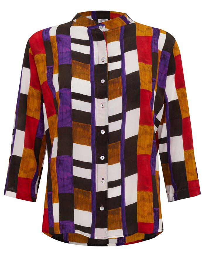 CAMISA T QUADRADO ROXO