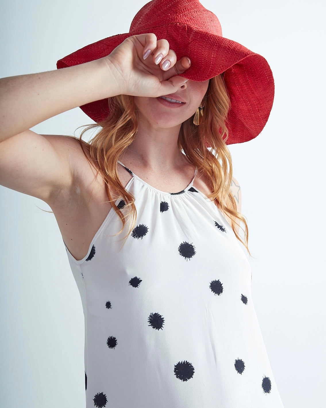 VESTIDO DE AMARRAR OURIÇO BRANCO