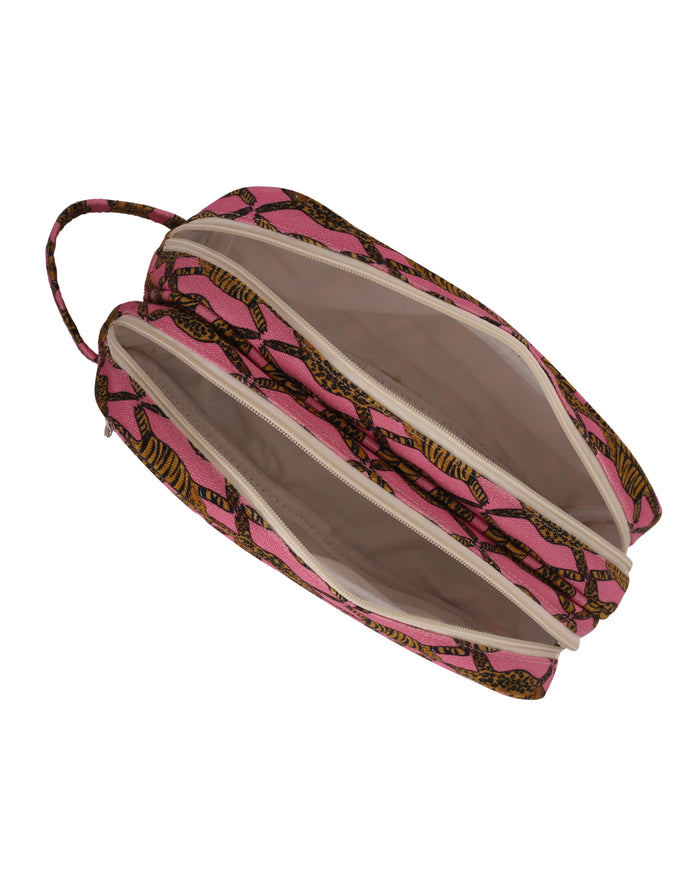 NECESSAIRE GRANDE TIGRE ROSA