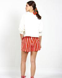 SHORTS STRIPES VERMELHO
