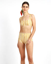 HOT PANT STRIPES MOSTARDA
