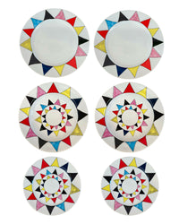 SET DE PRATOS CAPRI PARA 2 PESSOAS COM 6 ITENS