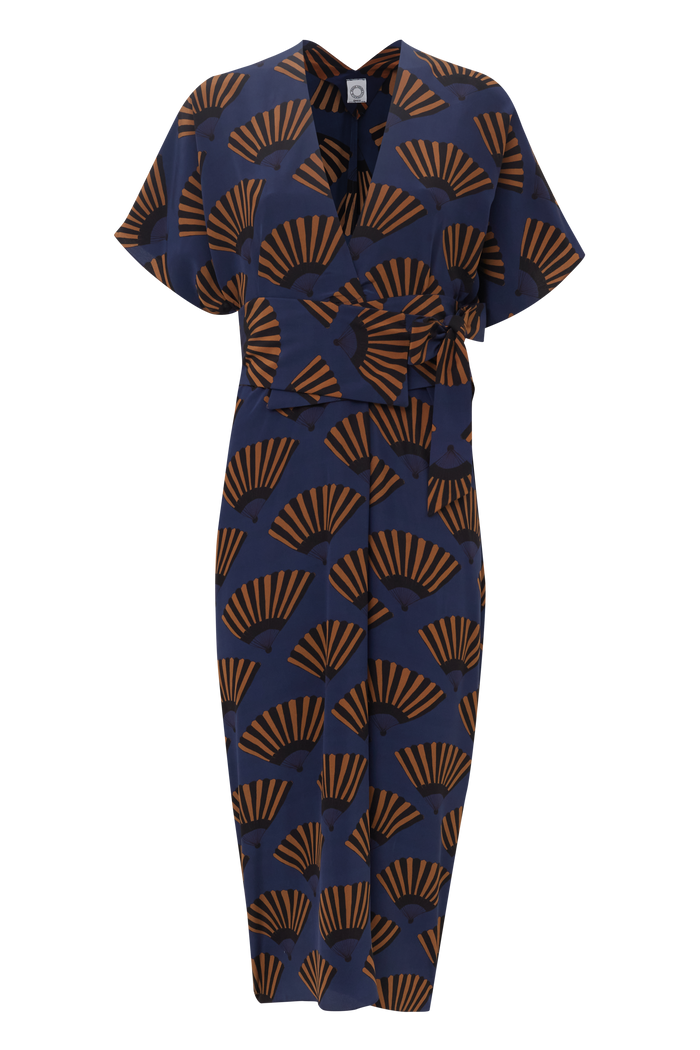 VESTIDO CLARICE LEQUE AZUL