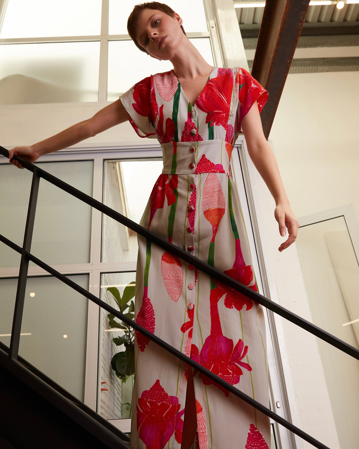 VESTIDO PRINCESA BASTÃO CINZA
