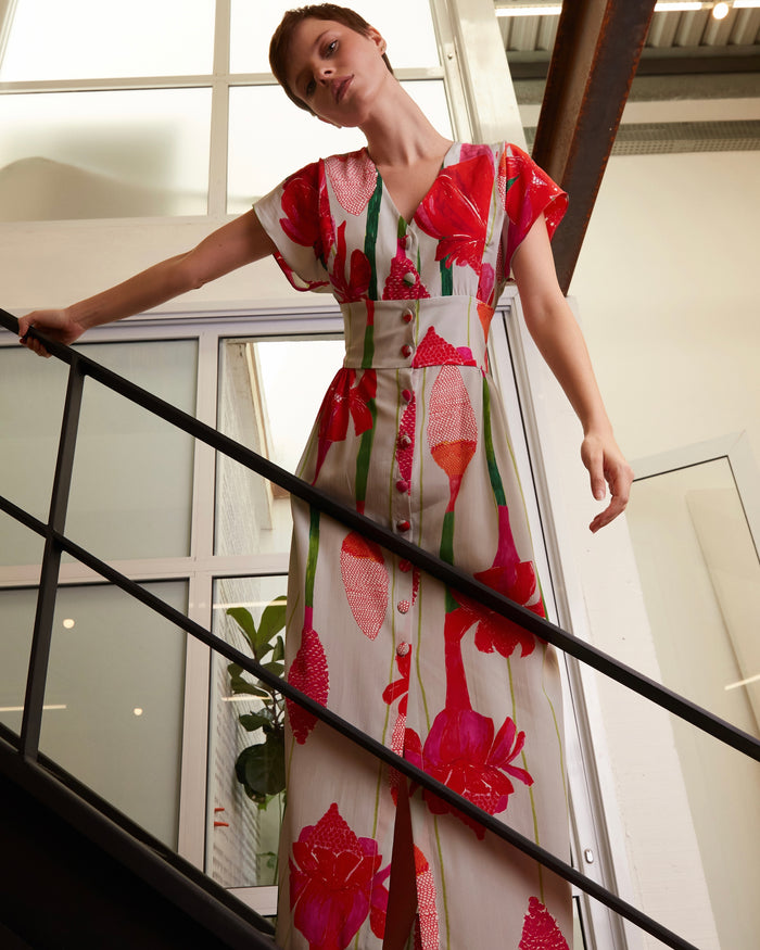 VESTIDO PRINCESA BASTÃO CINZA