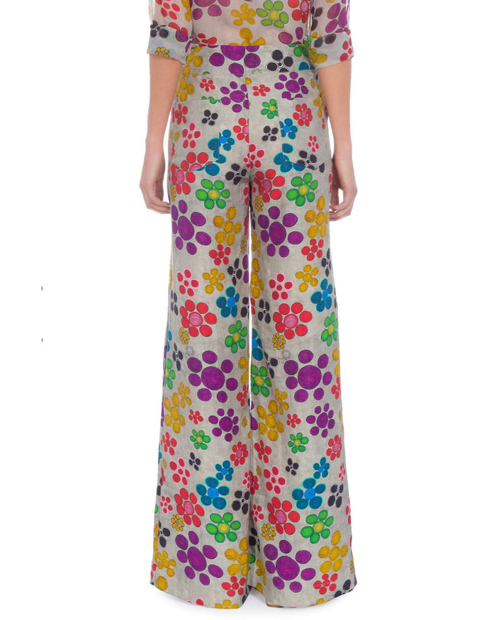 CALÇA PANTALONA FLORZINHA