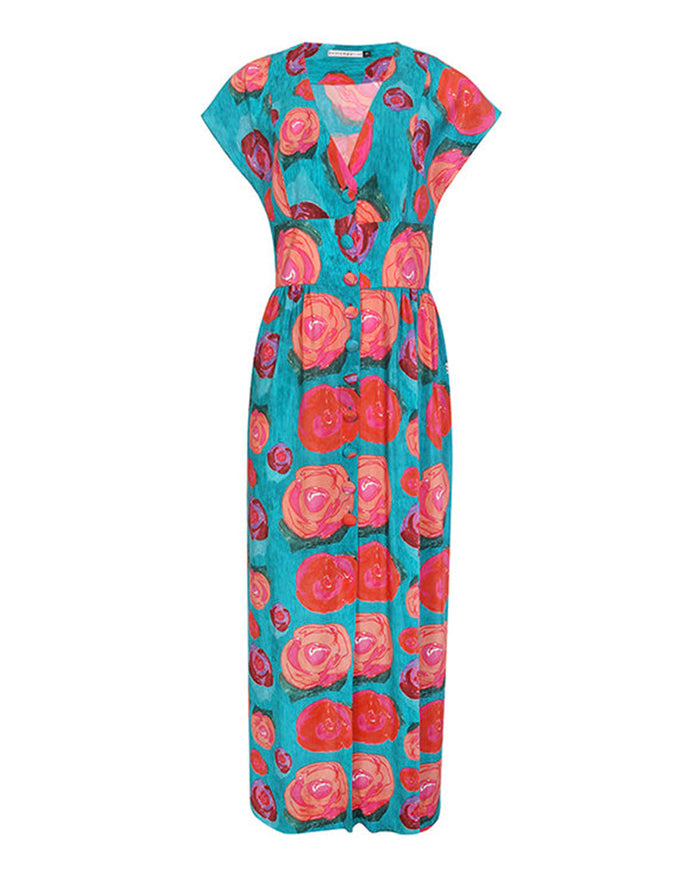 VESTIDO PRINCESA TURQUESA