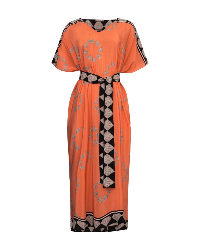 CAFTAN DIAMANTE SALMON