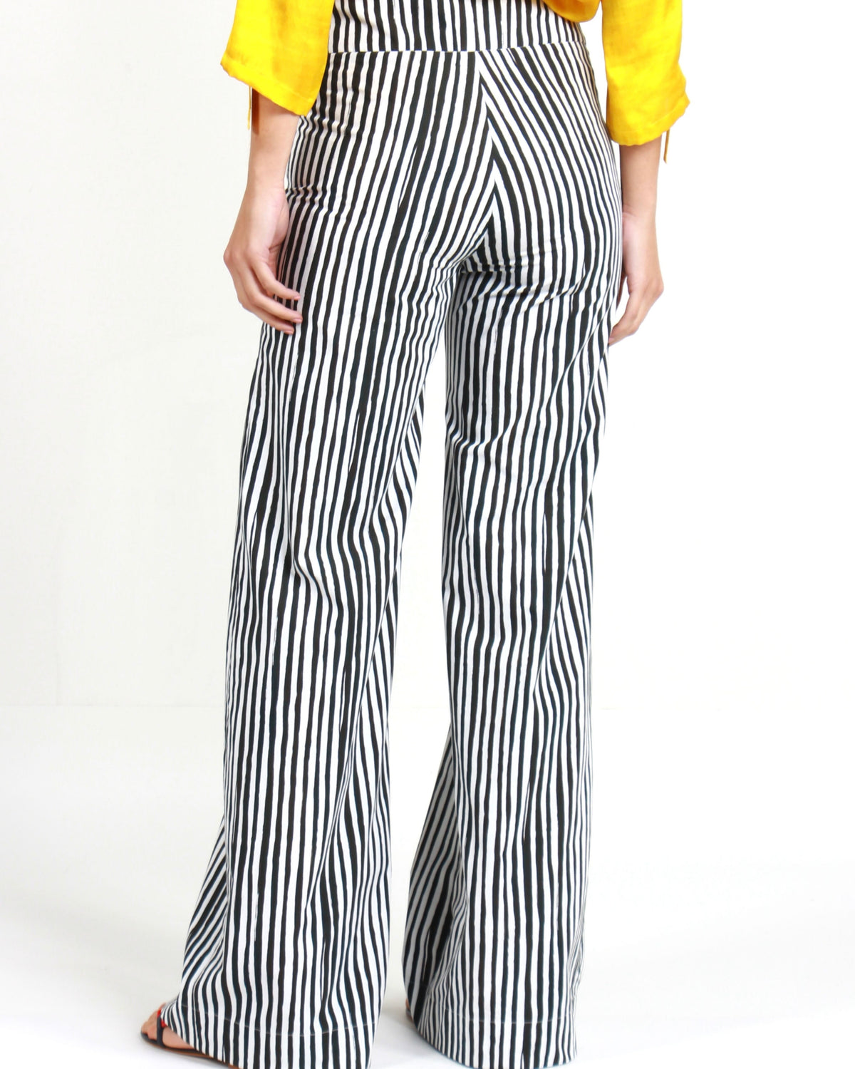 CALÇA RETA STRIPES PRETO