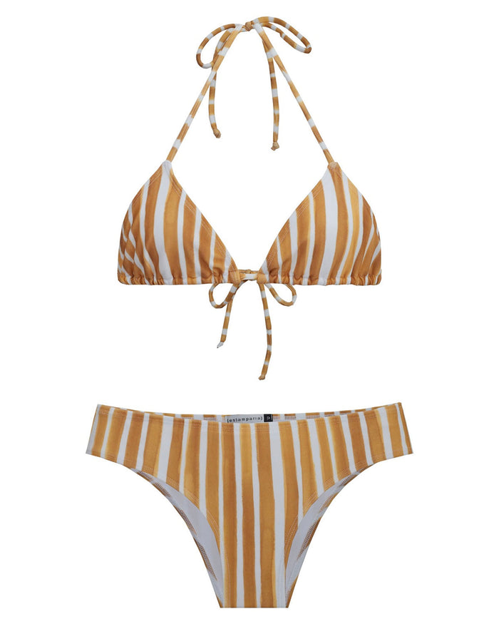 TOP CORTININHA STRIPES MOSTARDA