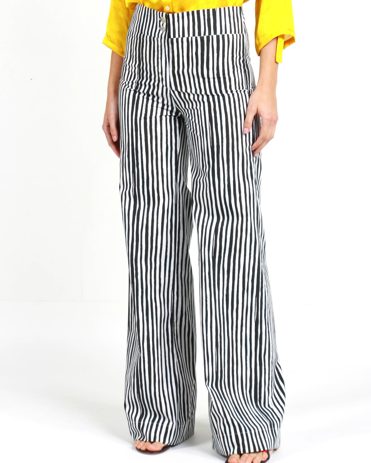 CALÇA RETA STRIPES PRETO