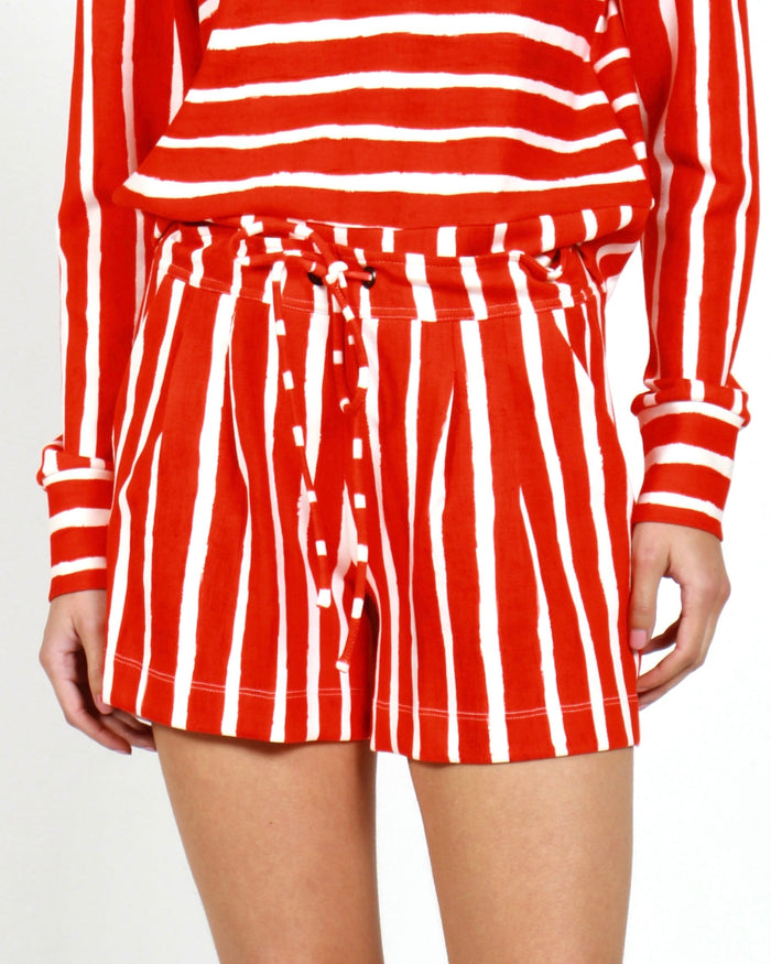 SHORTS STRIPES VERMELHO