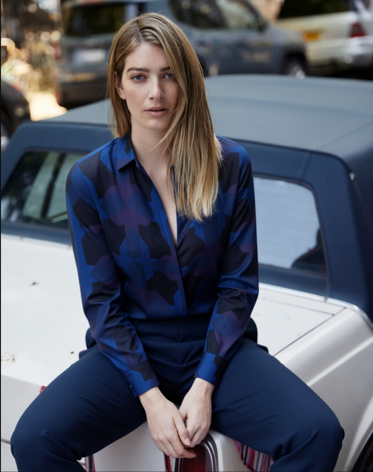 CAMISA ANA MÁLAGA AZUL