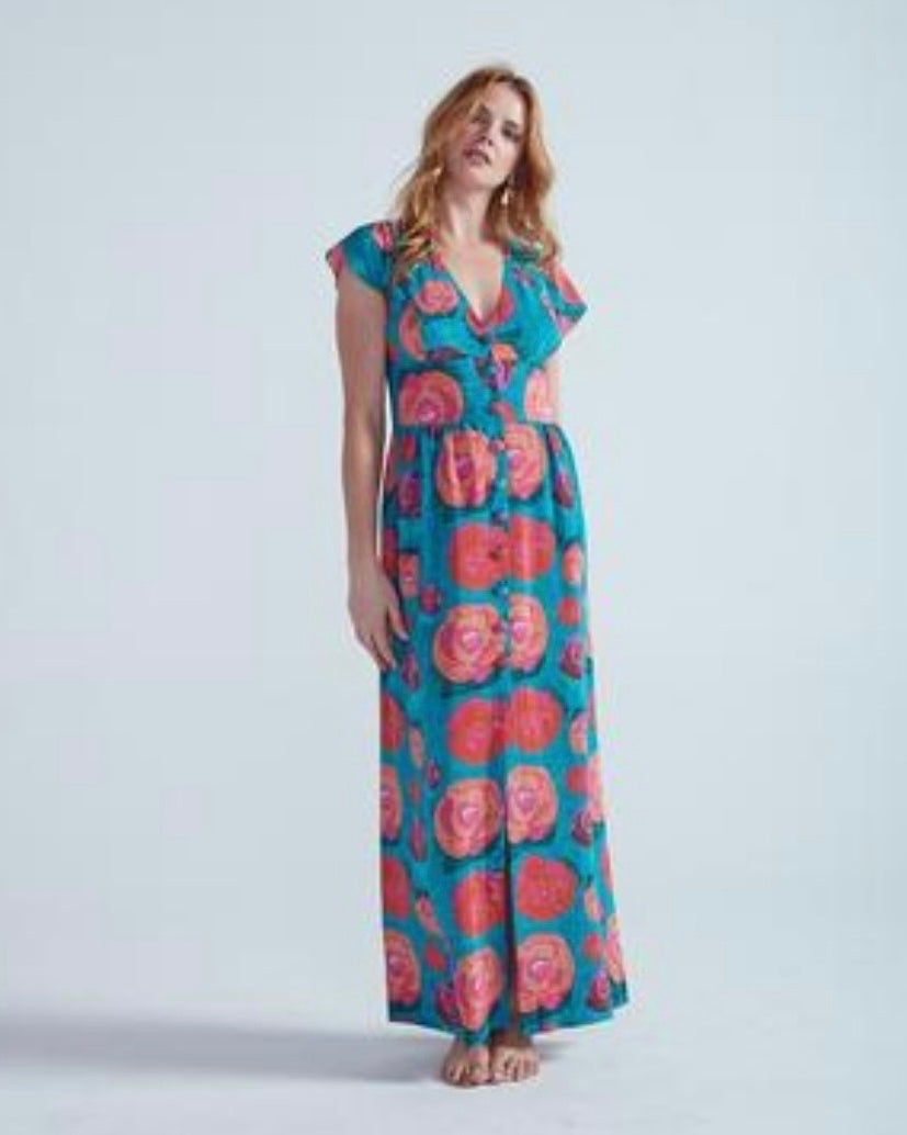 VESTIDO PRINCESA TURQUESA