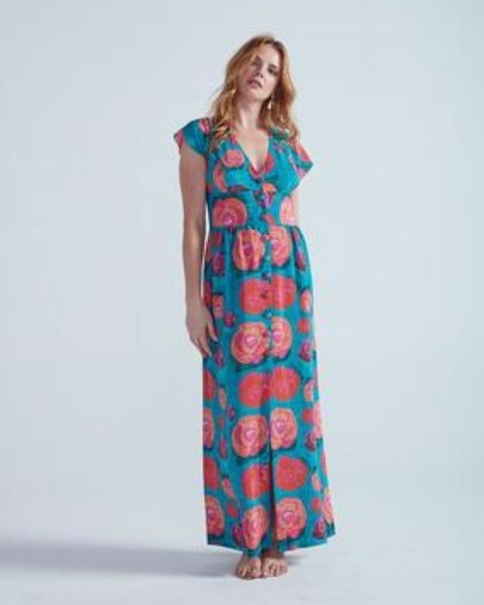 VESTIDO PRINCESA TURQUESA
