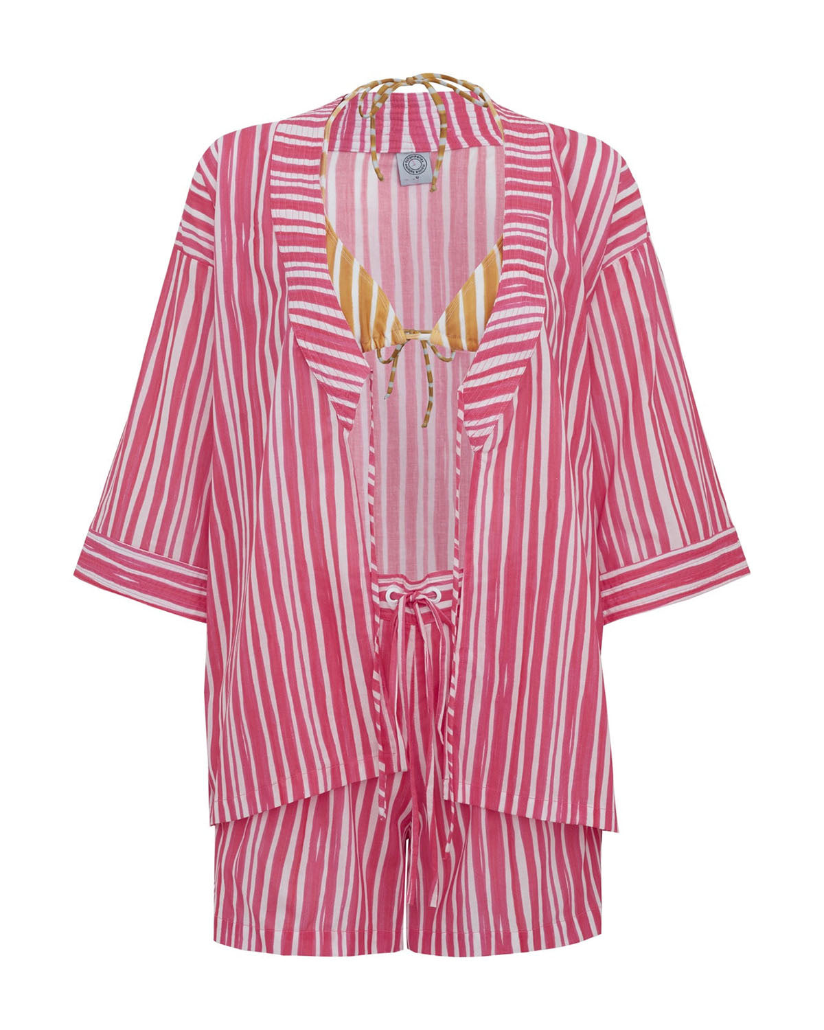 SHORTS STRIPES ROSA