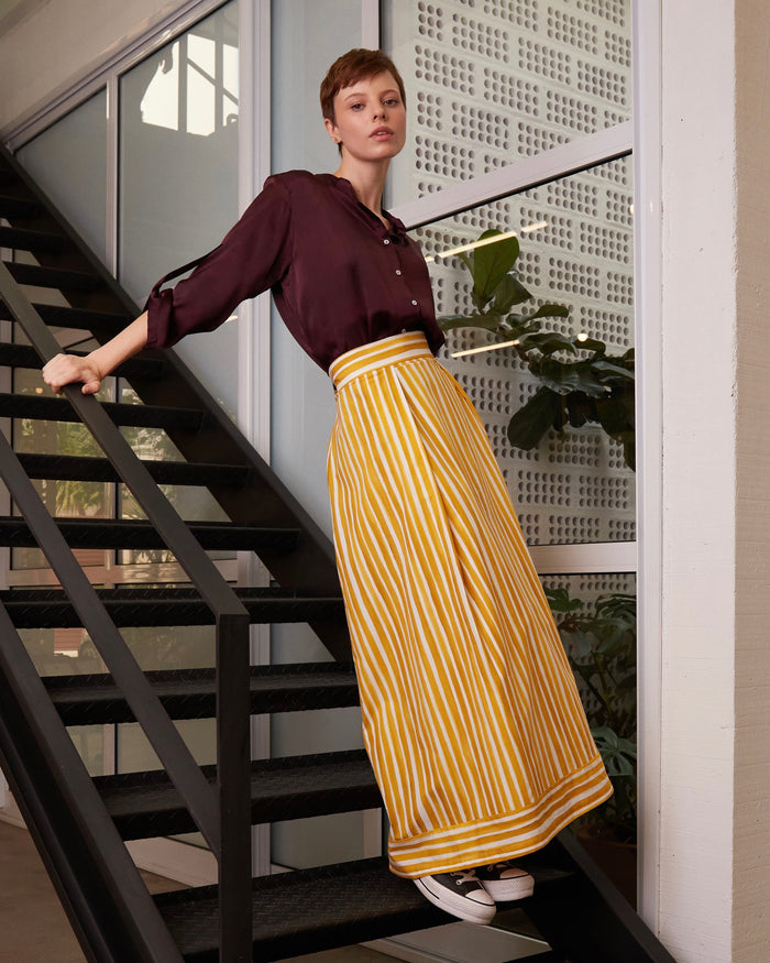SAIA STRIPES MOSTARDA