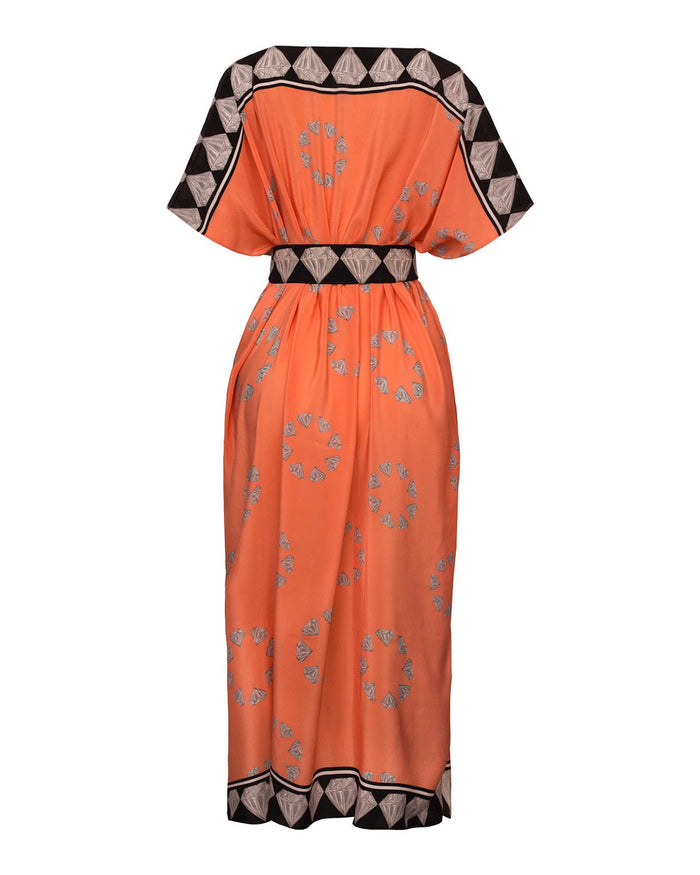 CAFTAN DIAMANTE SALMON