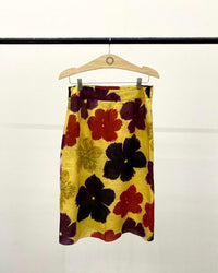 SAIA FENDA HIBISCOS GRANDES AMARELA