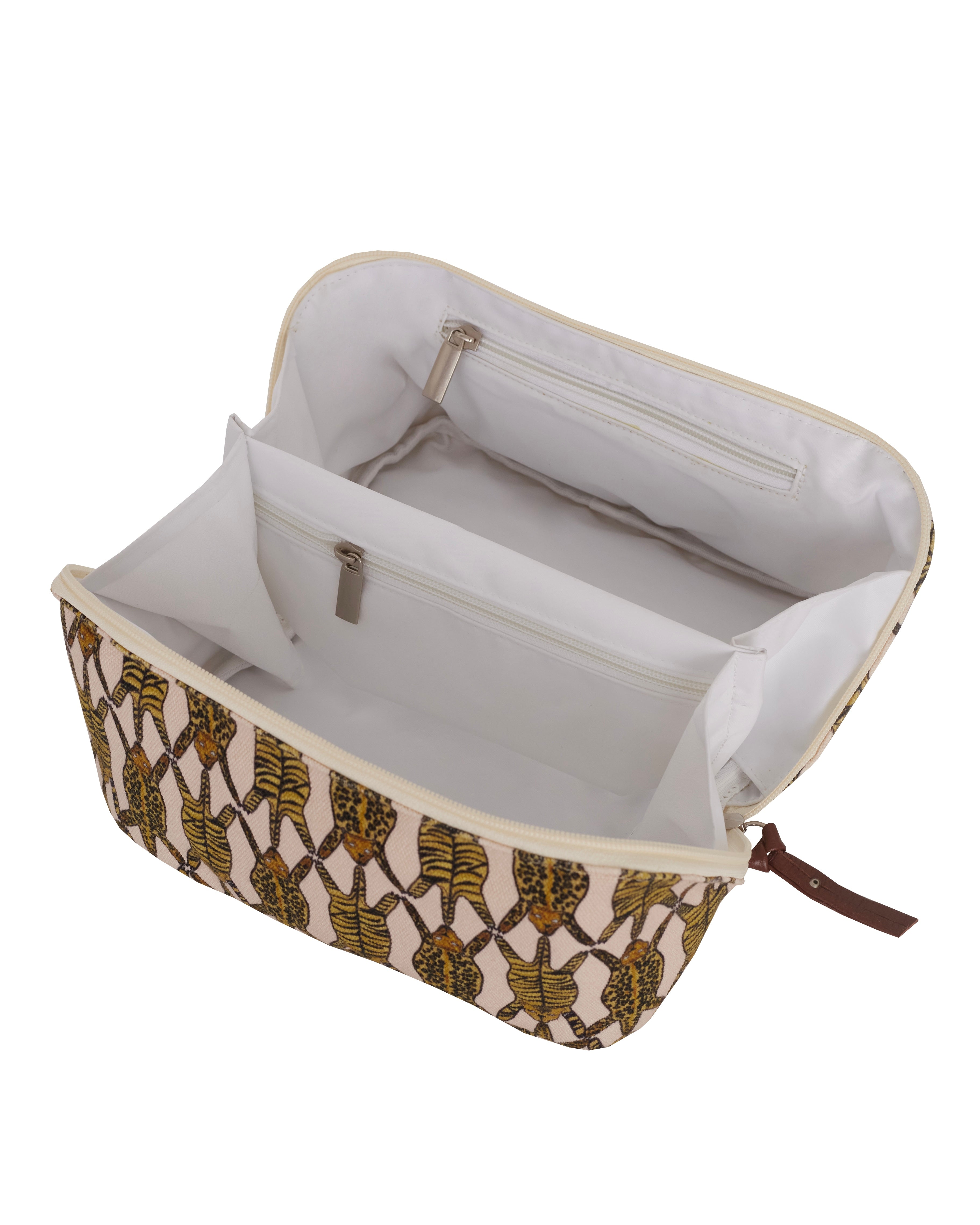NECESSAIRE OPEN TIGRE BRANCO