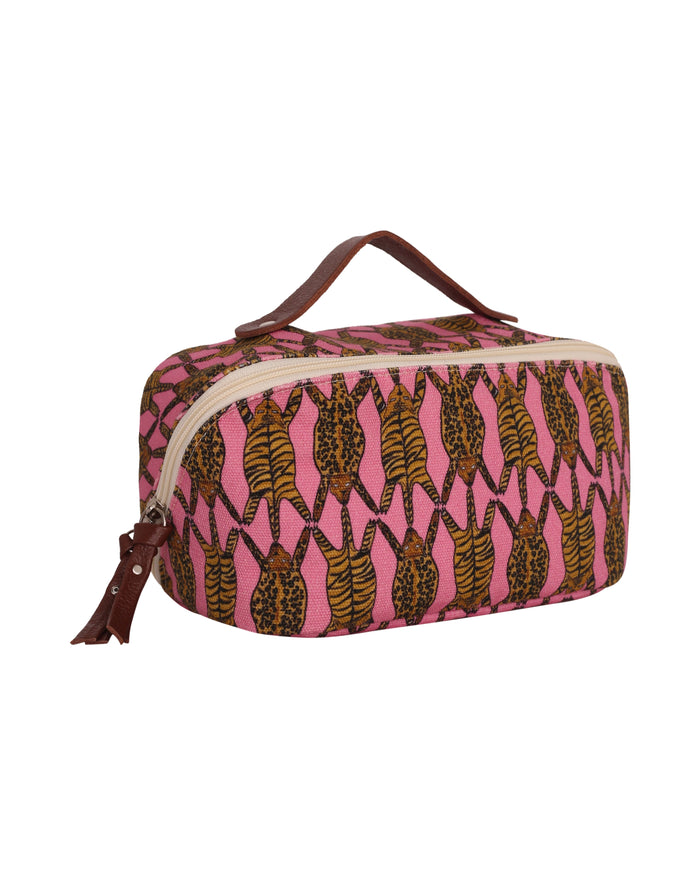 NECESSAIRE OPEN TIGRE ROSA