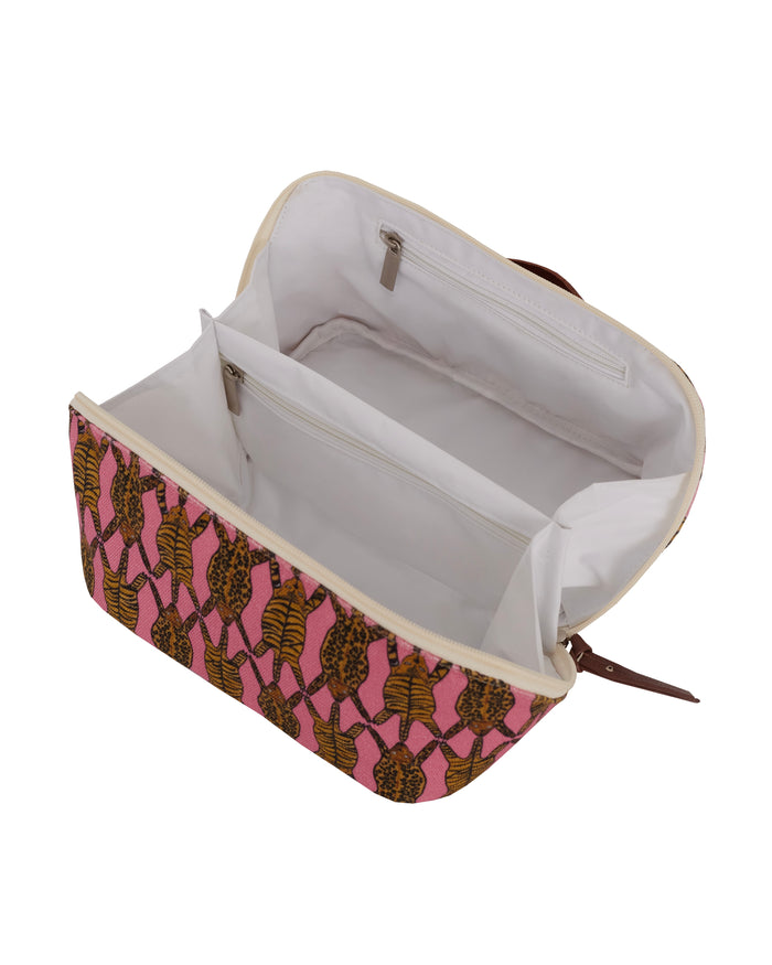 NECESSAIRE OPEN TIGRE ROSA