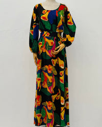 VESTIDO MANUELA TROMBETA DE ANJO PRETO