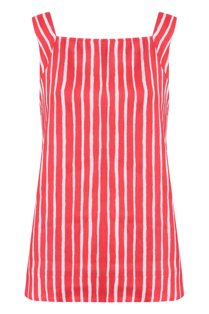 BLUSA DIVA STRIPES VERMELHO