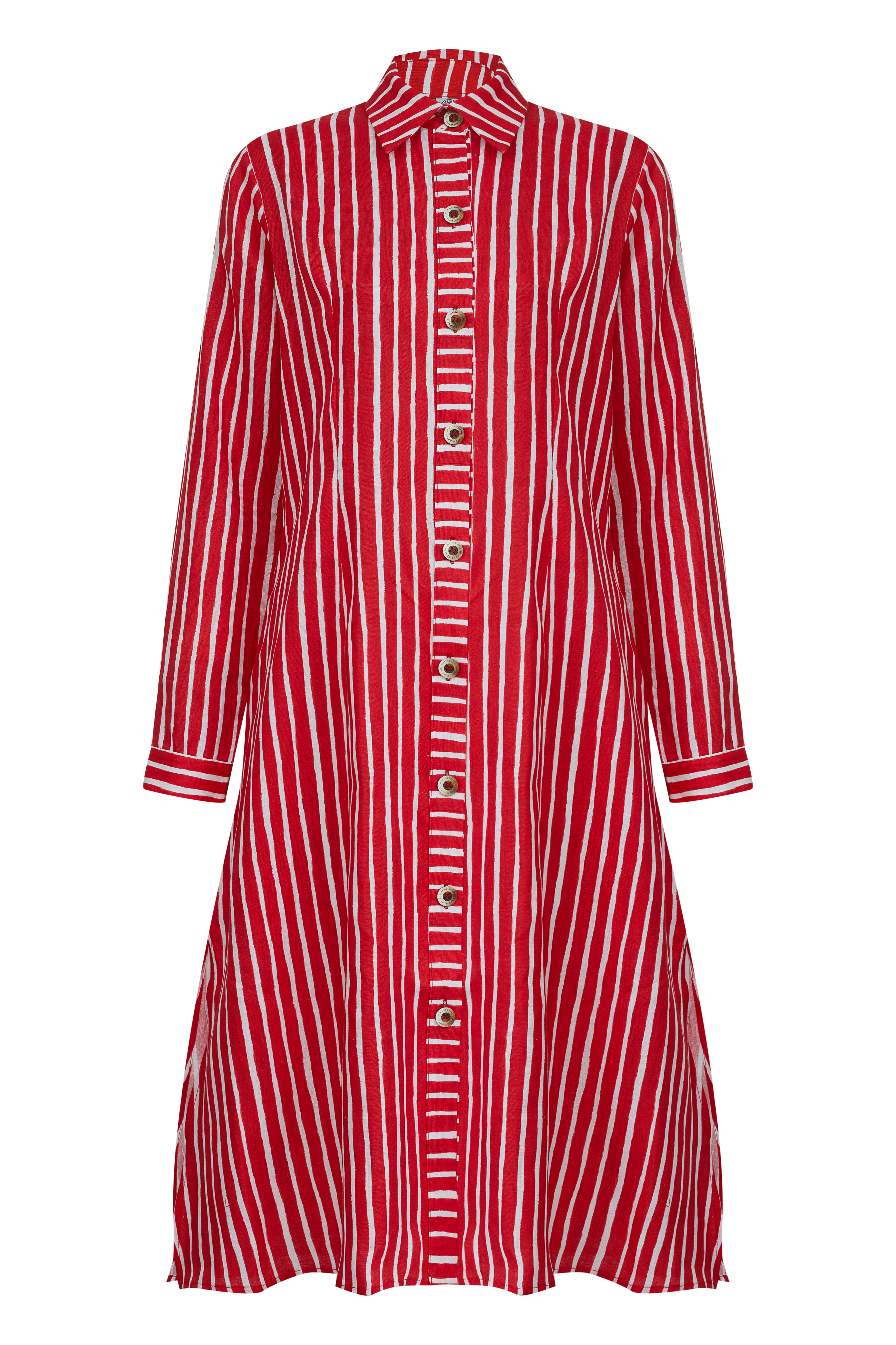 CHEMISE MIRIAM STRIPES VERMELHO