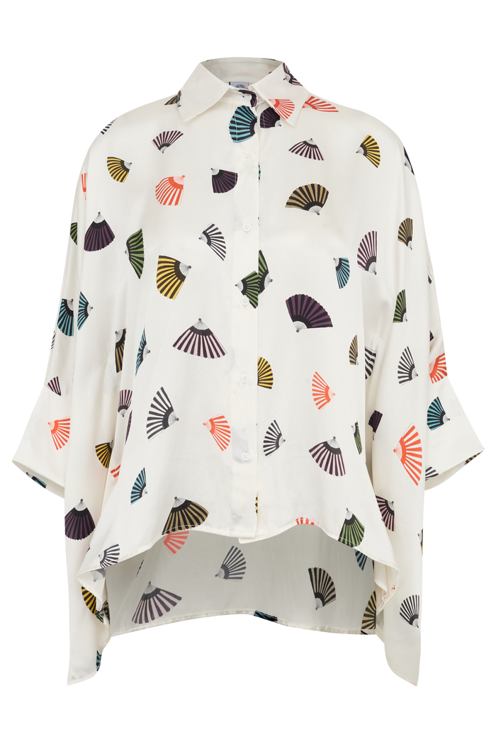 CAMISA LENÇO LEQUE BRANCO