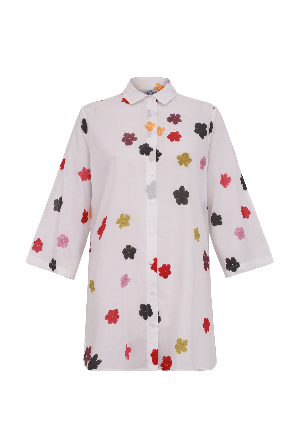 CAMISÃO ELISA HIBISCOS PEQUENOS