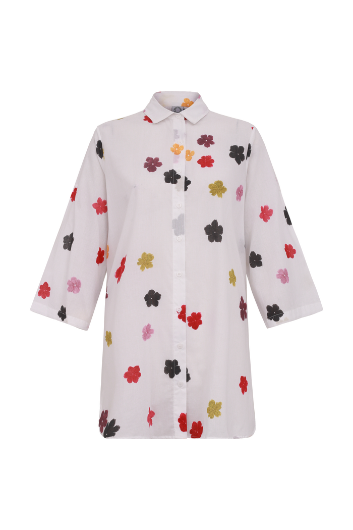 CAMISÃO ELISA HIBISCOS PEQUENOS