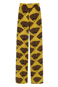 CALÇA LEQUES MOSTARDA