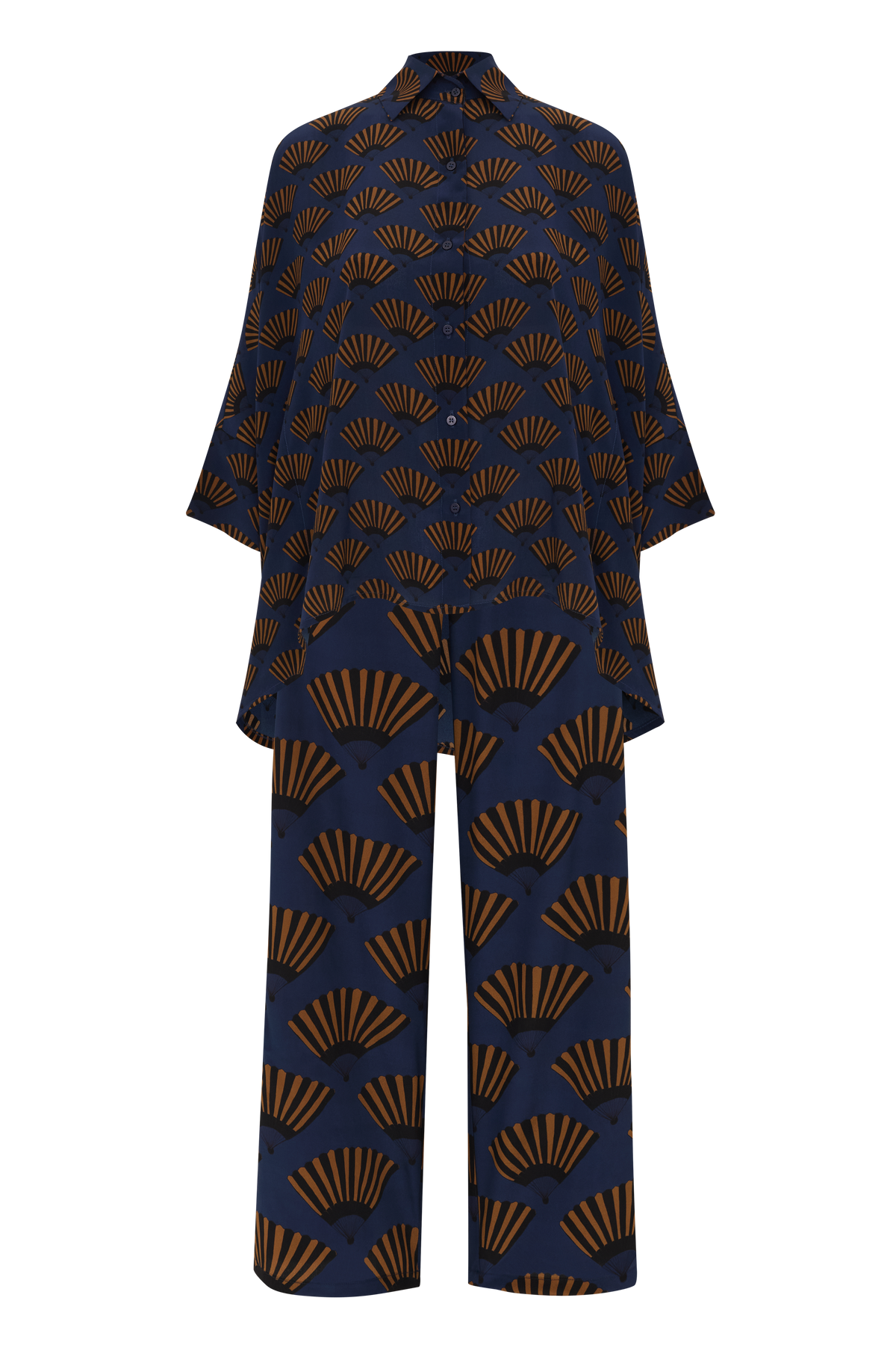 CALÇA LEQUE AZUL