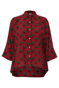 CAMISA LENÇO LEQUE VERMELHO