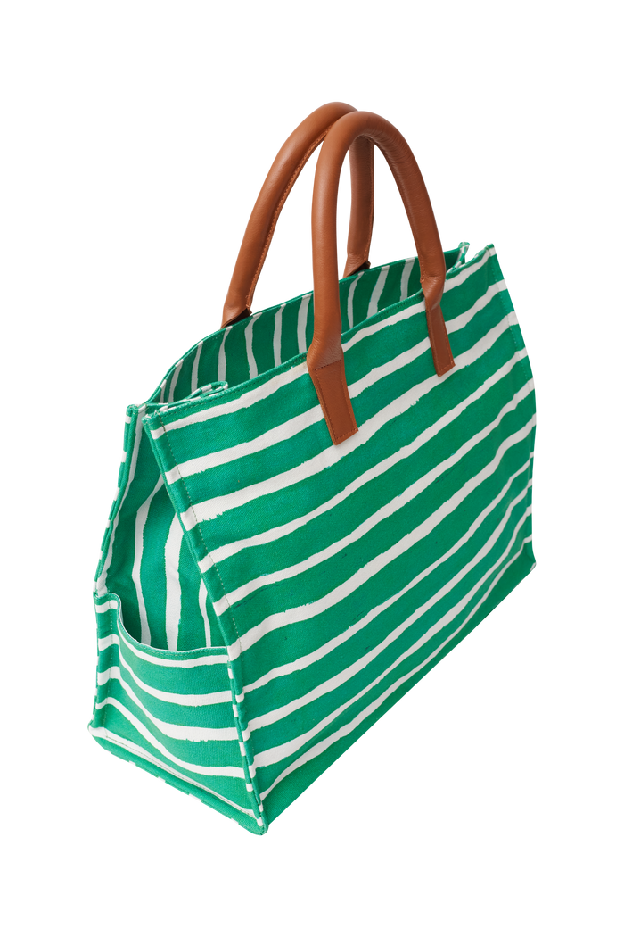 SACOLÃO STRIPES VERDE