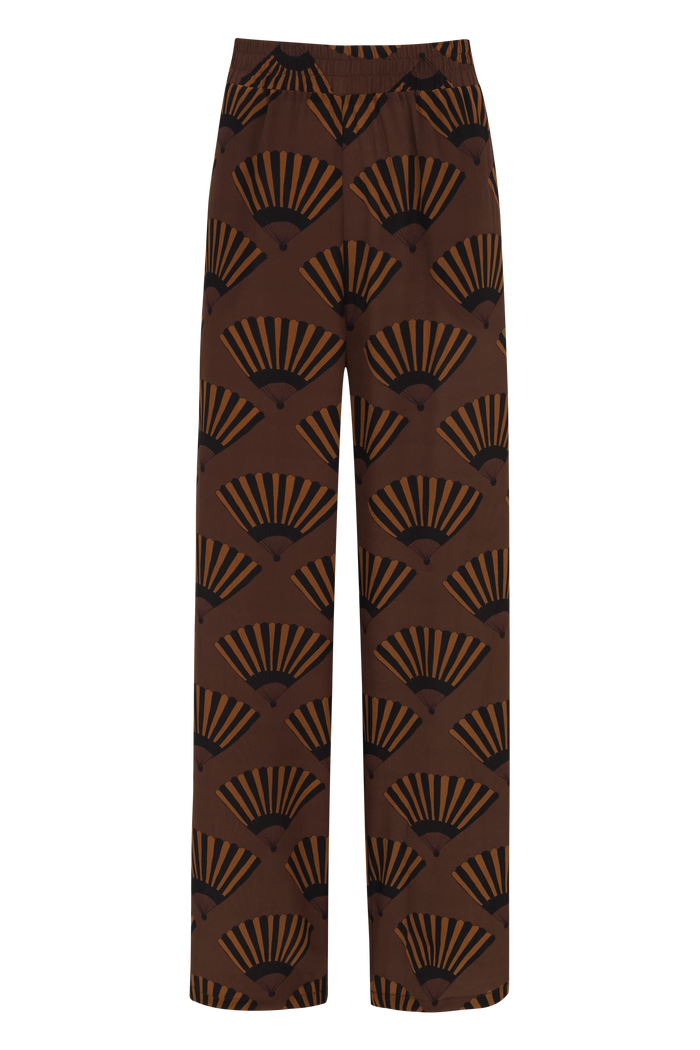 CALÇA LEQUES MARROM